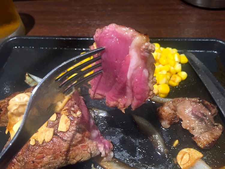 いきなりステーキ石垣島のステーキ