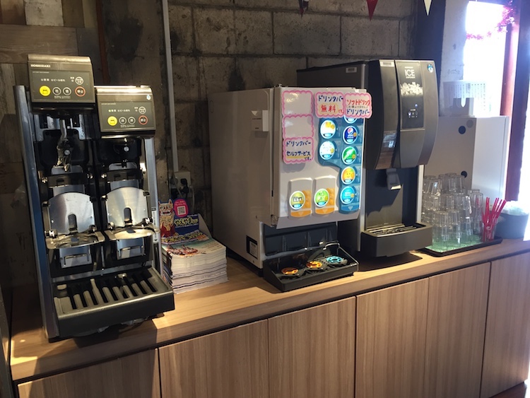 我那覇豚肉店のドリンクバー