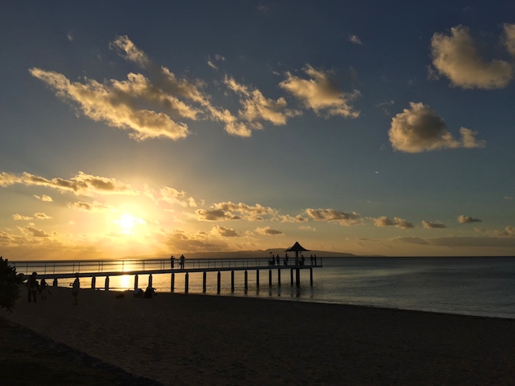 フサキビーチの夕日