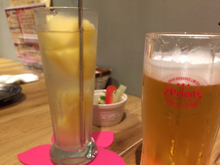 肉バルさく良のオリオンビール