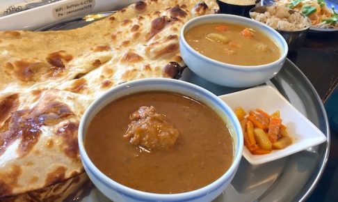南インド料理ケララキッチンのナンミールスセット