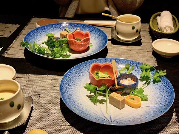 石垣島のお寿司屋・優雅亭・盛山の前菜